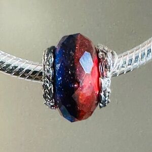 Brand New Authentic Pandora ICE Murano Glass Bead Charm / Pandora Bracelet